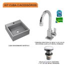 Kit Cuba Q355 C/torneira Luxo 1195 + Válvula Click 1 1/2'' (0