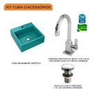 Kit Cuba Q355 C/torneira Luxo 1195 + Válvula Click 1 1/2'' (0