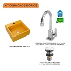 Kit Cuba Q355 C/torneira Luxo 1195 + Válvula Click 1 1/2'' (0
