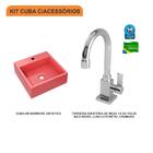 Kit Cuba Q355 C/torneira Luxo 1195 Metal 1/4 Volta