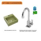 Kit Cuba Q355 C/torneira Luxo 1195 Metal 1/4 Volta