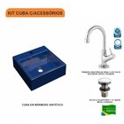 Kit Cuba Q355 Com Torneira 1198 Metal E Válvula Click 1 1/2 P