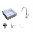 Kit Cuba Q355 Com Torneira 1198 Metal E Válvula Click 1 Poleg