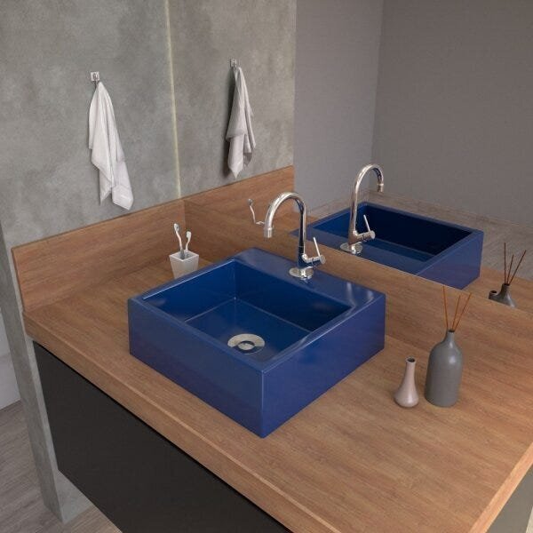 Kit Cuba Q355 Com Torneira 1198 Metal E Válvula Click 1"b E S