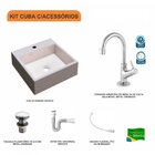 Kit Cuba Q355 Com Torneira 1198 Metal E Válvula Click 1"g E S