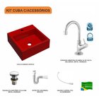 Kit Cuba Q355 Com Torneira 1198 Metal E Válvula Click 1"g E S