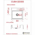 Kit Cuba Q355 Com Torneira 1198 Metal E Válvula Click 1"g E S