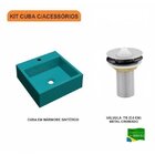 Kit Cuba Q355 Com Válvula Metal 1 Polegada Compace Azul Turqu