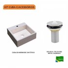 Kit Cuba Q355 Com Válvula Metal 1 Polegada Compace Bege