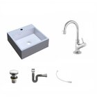 Kit Cuba Q355 Torneira 1198 Metal Válvula Click 1 Polegada G