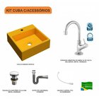 Kit Cuba Q355 Torneira 1198 Metal Válvula Click 1 Polegada G
