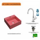 Kit Cuba Q355 Torneira 1198 Metal Válvula Click 1"g Compace R