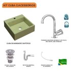 Kit Cuba Q355 Torneira C50 Válvula 1 Polegada Abs Sifão Pvc F