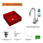 Kit Cuba Q355 Torneira Luxo 1195 Metal Válvula Click 1 1/2 Po