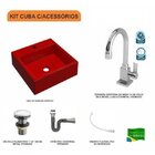 Kit Cuba Q355 Torneira Luxo 1195 Metal Válvula Click 1 1/2 Po