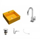 Kit Cuba Q355 Torneira Luxo 1195 Metal Válvula Click 1 1/2 Po