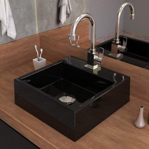 Kit Cuba Q355 Torneira Luxo 1195 Metal Válvula Click 1 Polega