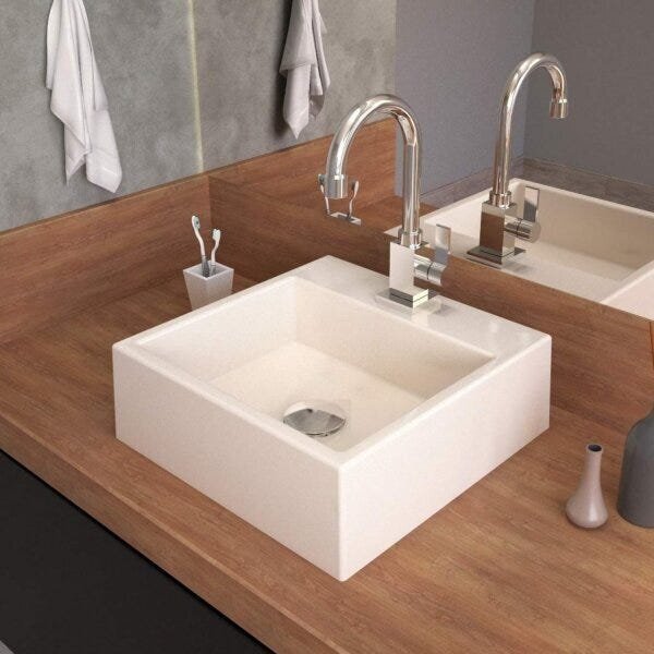 Kit Cuba Q355 Torneira Luxo 1195 Metal Válvula Click 1 Polega