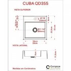 Kit Cuba Q355 Torneira Luxo 1195 Metal Válvula Click 1 Polega