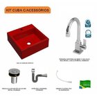 Kit Cuba Q355 Torneira Luxo 1195 Metal Válvula Click 1 Polega