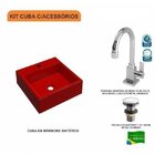 Kit Cuba Q355 Torneira Luxo 1195 Válvula Click 1 1/2 Polegada