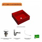 Kit Cuba Q355 Válvula Click 1 1/2 Polegada Sifão Cromado Flex