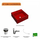 Kit Cuba Q355 Válvula Click 1 Polegada B Sifão Cromado Flexív