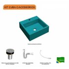 Kit Cuba Q355 Válvula Click 1 Polegada B Sifão Pvc Flexível C