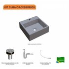 Kit Cuba Q355 Válvula Click 1 Polegada B Sifão Pvc Flexível C