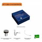 Kit Cuba Q355 Válvula Click 1 Polegada B Sifão Pvc Flexível C