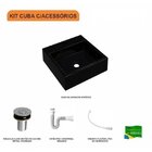Kit Cuba Q355 Válvula Click 1 Polegada B Sifão Pvc Flexível C