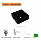 Kit Cuba Q355 Válvula Click 1 Polegada G Sifão Pvc Flexível C