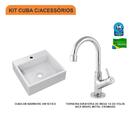 Kit Cuba Q395 C/torneira 1198 Metal 1/4 Volta