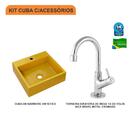 Kit Cuba Q395 C/torneira 1198 Metal 1/4 Volta