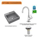 Kit Cuba Q395 C/torneira 1198 Metal + Válvula 1'' (2,6cm)