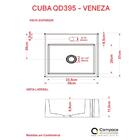 Kit Cuba Q395 C/torneira 1198 Metal + Válvula 1'' (2,6cm) + S