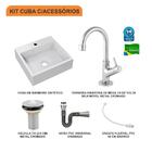 Kit Cuba Q395 C/torneira 1198 Metal + Válvula 1'' (2,6cm) + S