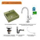 Kit Cuba Q395 C/torneira 1198 Metal + Válvula Click 1 1/2'' (
