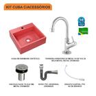 Kit Cuba Q395 C/torneira 1198 Metal + Válvula Click 1''b (2,6