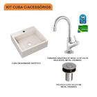 Kit Cuba Q395 C/torneira 1198 Metal + Válvula Click 1''b (2,6