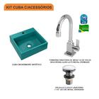 Kit Cuba Q395 C/torneira Luxo 1195 + Válvula Click 1 1/2'' (0