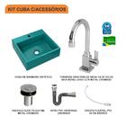 Kit Cuba Q395 C/torneira Luxo 1195 Metal + Válvula Click 1''b
