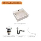 Kit Cuba Q395 C/válvula Click 1 1/2'' (04cm) + Sifão Cromado