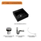 Kit Cuba Q395 C/válvula Click 1''b (2,6cm) + Sifão Cromado +