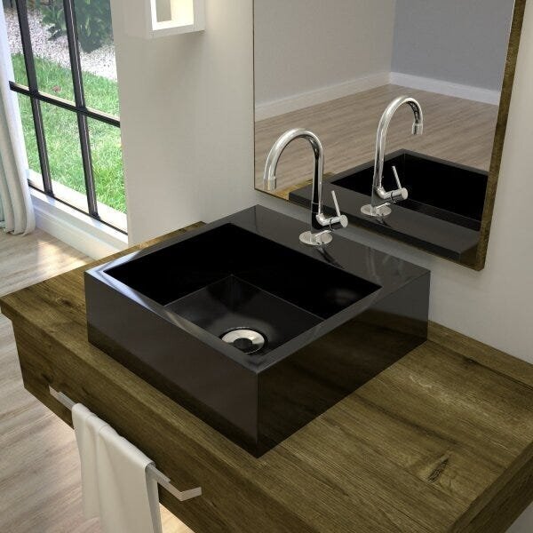 Kit Cuba Q395 Com Torneira 1198 Metal E Válvula 1 Pol. Sifão