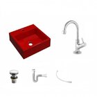 Kit Cuba Q395 Com Torneira 1198 Metal E Válvula Click 1 1/2"