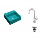 Kit Cuba Q395 Com Torneira 1198 Metal E Válvula Click 1 1/2"