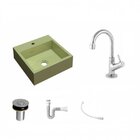 Kit Cuba Q395 Com Torneira 1198 Metal E Válvula Click 1"b Pol