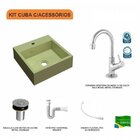 Kit Cuba Q395 Com Torneira 1198 Metal E Válvula Click 1"b Pol