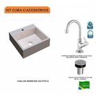 Kit Cuba Q395 Com Torneira 1198 Metal E Válvula Click 1"b Pol